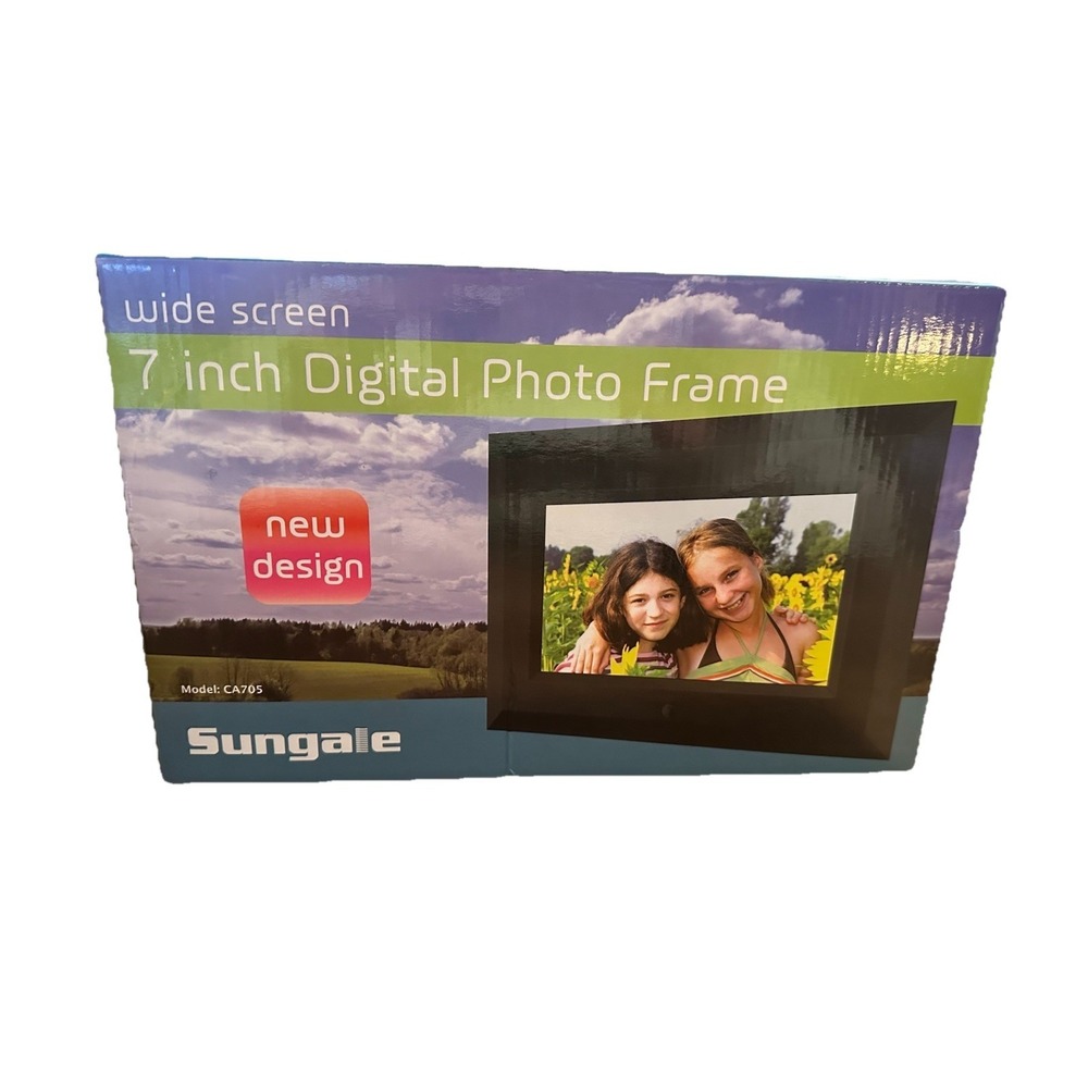 New‎ Sungale 7 inch Digital Desk Photo Frame CA705 Wide Screen